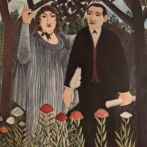 l'artiste peignant sa femme, 1905 Henri Rousseau Fine French Art Print 1975